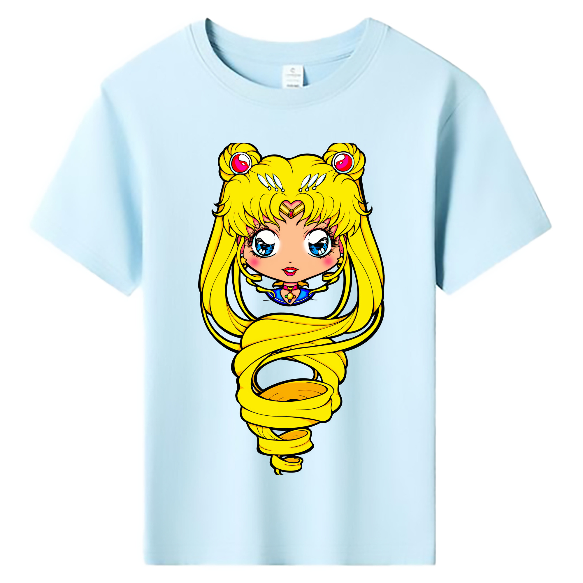 （画像用） 美少女戦士セーラームーン 月野 うさぎ つきの うさぎ Sailor Moon Tsukino Usagi 綿100％キッズTシャツ（フロントプリント）